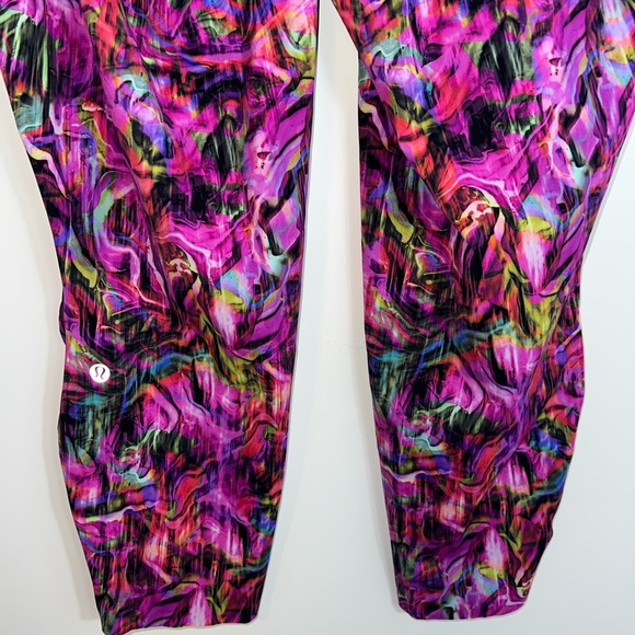 Lululemon Base Pace High-Rise Tight leggings - Hyper Flow Pink Multi size 18 - Picture 11 of 14